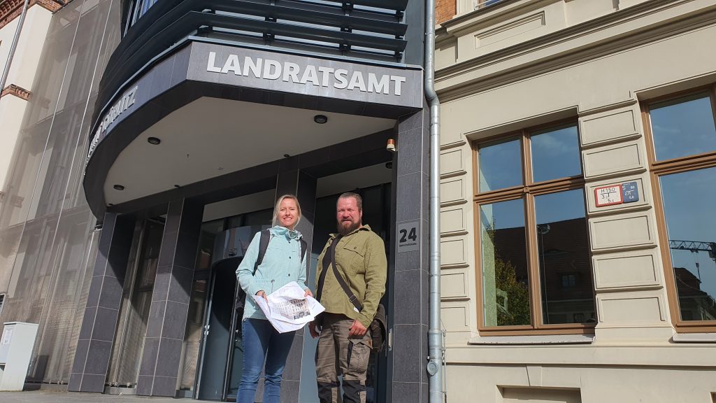 GSI DESIGN Planungsteam vor dem Landratsamt Görlitz